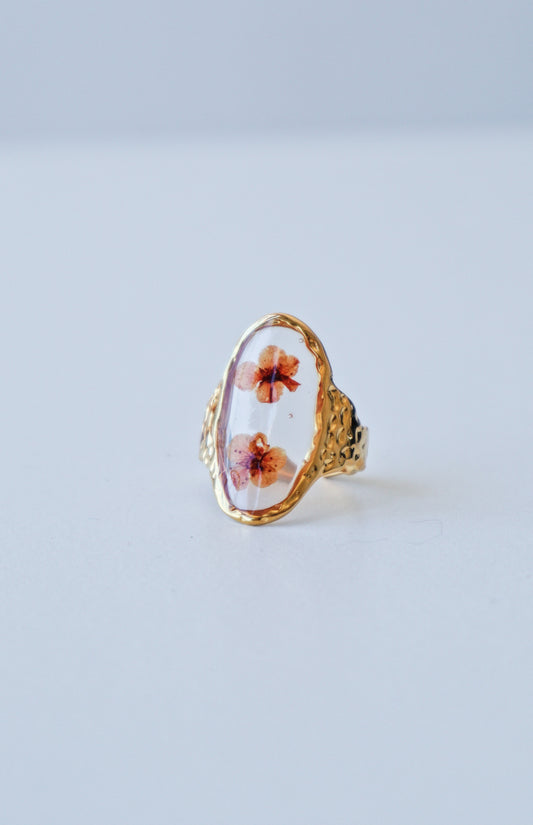 Bague fleurs séchées